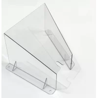 custom fabricated clear polycarbonate plastic machine cover