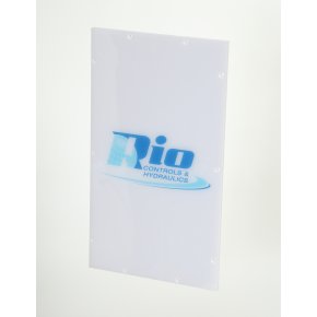 White Polycarbonate custom plastic cover with digital printing