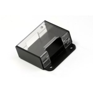 Clear Cover PCB custom plastic enclosure with mounting ears