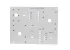 White ABS custom fabricated plastic control bezel