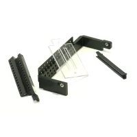 Plastic custom fabricated brackets for electronic devices