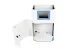 Enclosure with Clear LCD window with cosmetic surrounding frame