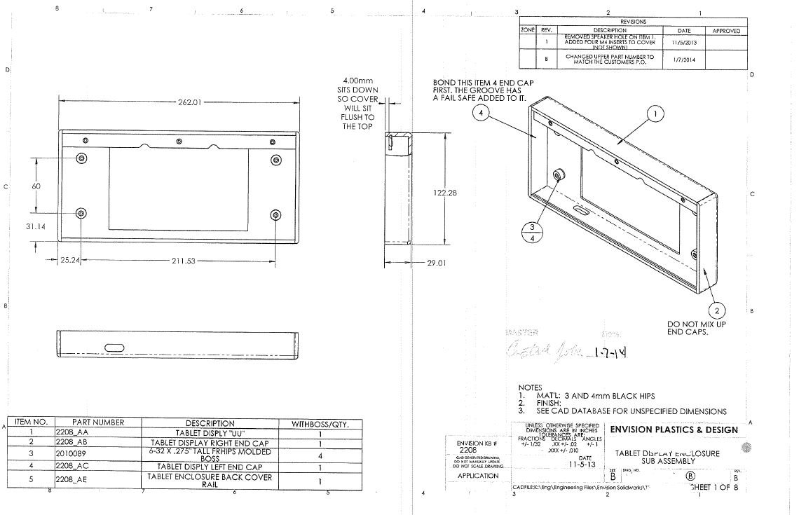 Custom Tablet Enclsoure Designs