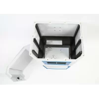 Custom plastic diagnostic Enclosure with removable cover and gasket groove slot