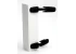 Custom plastic shipping bracket with buckles